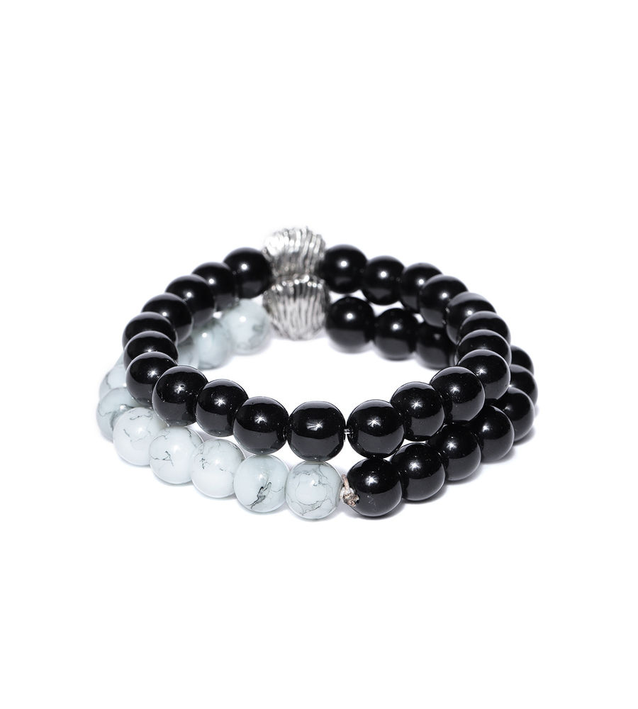 YouBella Set of 2 Beaded Elasticated Bracelets